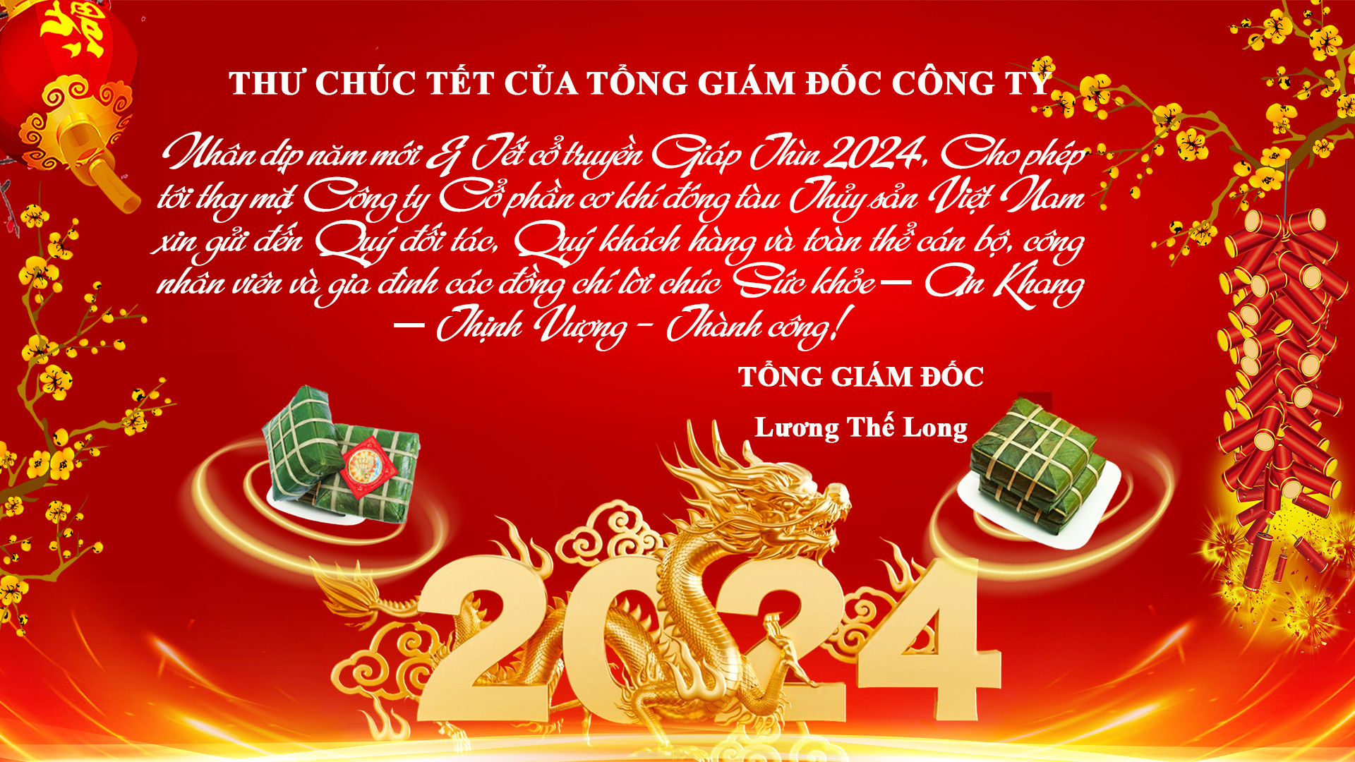 THƯ CHÚC TẾT CỦA TỔNG GIÁM ĐỐC CÔNG TY